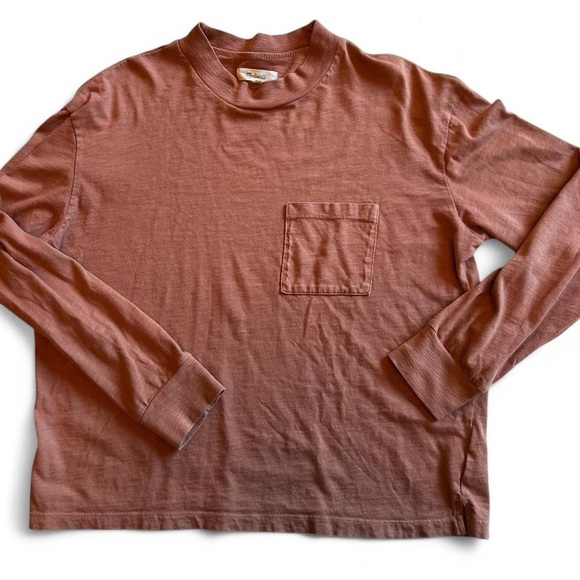 Madewell Garment-Dyed Pocket Tee | Color Warm Umber | Size S - Picture 7 of 7